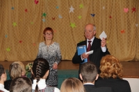 В.Костецкий на встрече с унгенским школьниками
