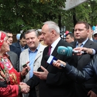 Президент Молдавии Н. Тимофти - гость "Русской слободы"