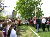 Торжественный митинг в селе Бологаны 