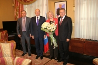Л. Лащенова на встрече с российскими дипломатами