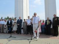 В.Рыбицкий. Выступление на митинге у комплекса "Шерпенский плацдарм"