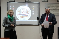 А. Руденко и В. Белозеров перед началом работы курсов